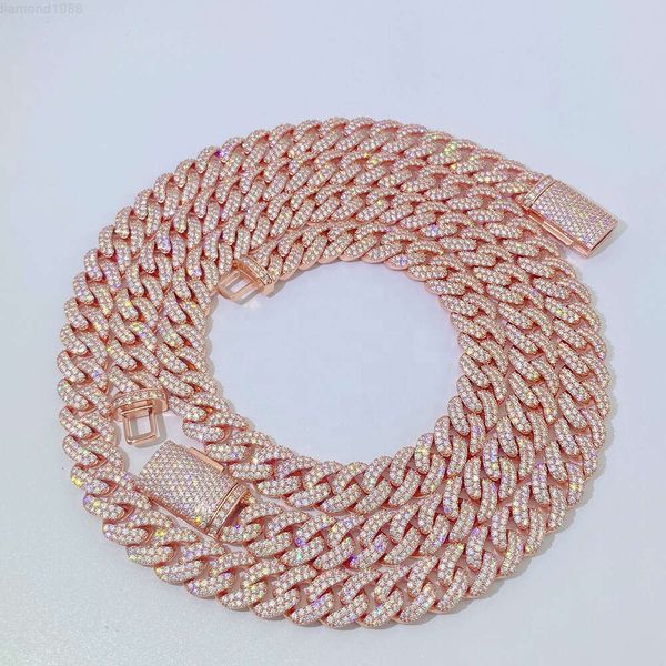 Wholesale Rose Gold Pass Diamond Tester Moissanite S925 13mm Trendy Men's Hip 13mm Iced Out Cuban Link Chain
Wholesale Rose Gold Pass Diamond Tester Moissanite S925 13mm Trendy Men's Hip 13mm Iced Out Cuban Link Chain