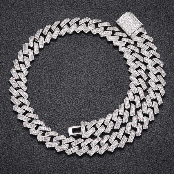 Luxury 16mm Cuban Necklace Bracelet Pure 925 Silver Gra Certificate Baguette Moissanite Cuban Link Chain for Male
Luxury 16mm Cuban Necklace Bracelet Pure 925 Silver Gra Certificate Baguette Moissanite Cuban Link Chain for Male