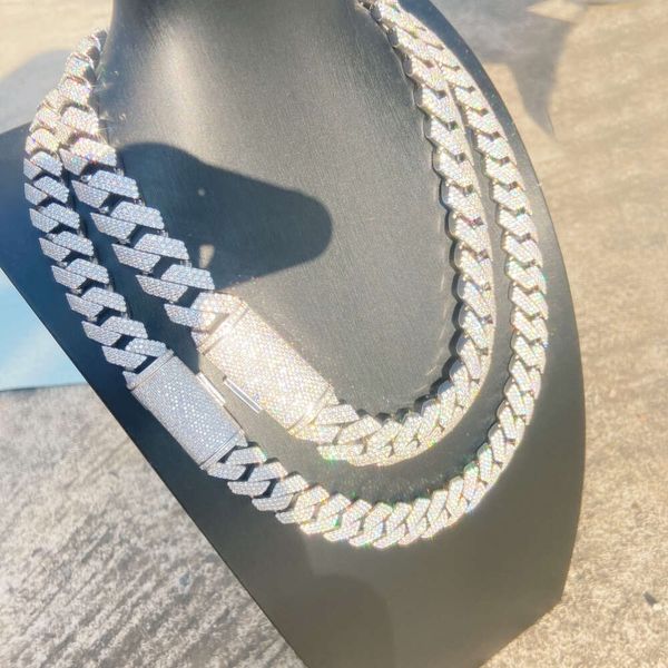 Custom 13mm 14mm 15mm 17mm 19mm 20mm Width Three Rows Vvs Moissanite Diamond Miami Necklace Cuban Link Chain
Custom 13mm 14mm 15mm 17mm 19mm 20mm Width Three Rows Vvs Moissanite Diamond Miami Necklace Cuban Link Chain