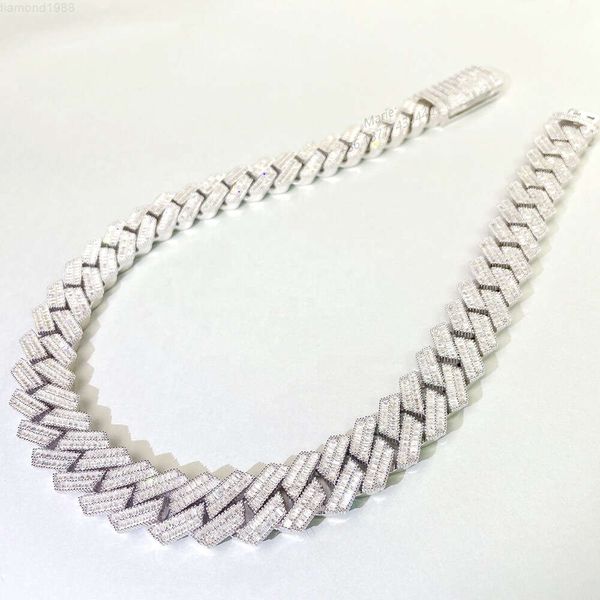 Luxury Double Row Baguette Diamond 20mm Moissanite Cuban Link Chain Mens Lab Diamond Cuban Chain 925 Gold
Luxury Double Row Baguette Diamond 20mm Moissanite Cuban Link Chain Mens Lab Diamond Cuban Chain 925 Gold