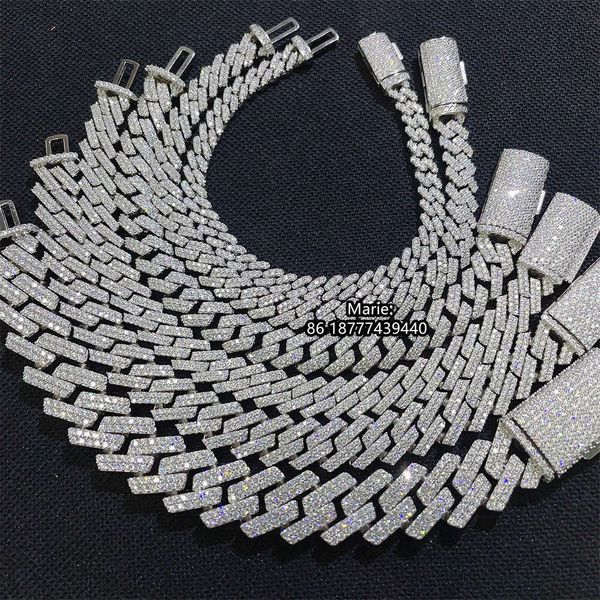 Luxury Hip Hop Cuban Bracelet Hip Hop Jewelry 925 Sterling Silver with Vvs Mossanite Cuban Link Chain
Luxury Hip Hop Cuban Bracelet Hip Hop Jewelry 925 Sterling Silver with Vvs Mossanite Cuban Link Chain