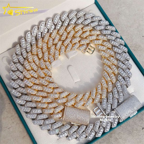Bussdown Hip Hop Heavy Luxury 20mm Miami Cuban Link Chain Diamond 925 Silver Mens Moissanite Cuban Necklace
Bussdown Hip Hop Heavy Luxury 20mm Miami Cuban Link Chain Diamond 925 Silver Mens Moissanite Cuban Necklace