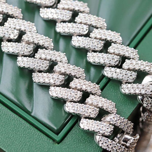 Read to Ship High Quality 13mm 2row Cuban Chain with d Vvs Moissanite Diamond Hiphop Necklace Men Chain Link
Read to Ship High Quality 13mm 2row Cuban Chain with d Vvs Moissanite Diamond Hiphop Necklace Men Chain Link