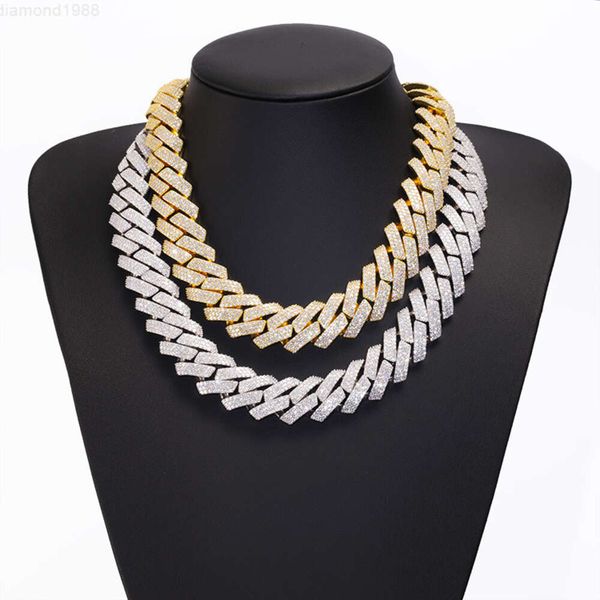 Real Silver 925 3rows Brilliant Cut Moissanite Plated 18k Gold Cuban Link Chain for Hip Hop Life
Real Silver 925 3rows Brilliant Cut Moissanite Plated 18k Gold Cuban Link Chain for Hip Hop Life