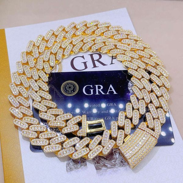 Gra Certificated Diamond Pure Sterling Silver 925 Chains for Men Vvs Moissanite Cuban Link Chain
Gra Certificated Diamond Pure Sterling Silver 925 Chains for Men Vvs Moissanite Cuban Link Chain