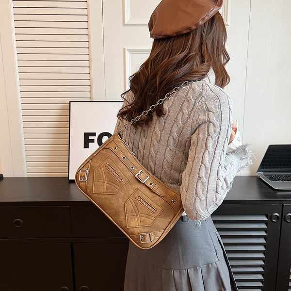 Outlet factory shoulder bags 3 colors French retro casual canvas handbags punk wind belt decoration women chain bag street zipper fashion handbag 8842#, Image colors
Outlet factory shoulder bags 3 colors French retro casual canvas handbags punk wind belt decoration women chain bag street zipper fashion handbag 8842#, Image colors