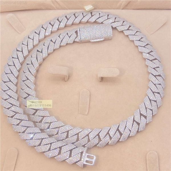 Customized Luxury Jewelry Iced Out 925 Sterling Silver 15mm Four Row Vvs1 Moissanite Cuban Link Chain Necklace
Customized Luxury Jewelry Iced Out 925 Sterling Silver 15mm Four Row Vvs1 Moissanite Cuban Link Chain Necklace