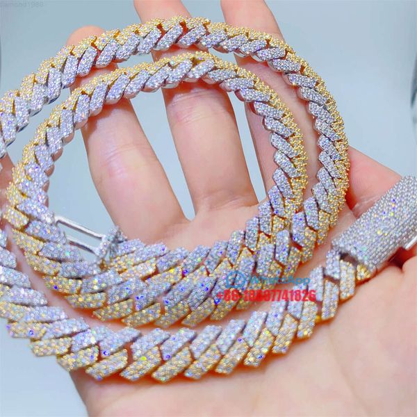 Fast Shipping 10mm 2tone Color Plated Hip Hop Necklace Miami Cuban Link Moissanite Diamond Vvs Iced Out Cuban Chain
Fast Shipping 10mm 2tone Color Plated Hip Hop Necklace Miami Cuban Link Moissanite Diamond Vvs Iced Out Cuban Chain