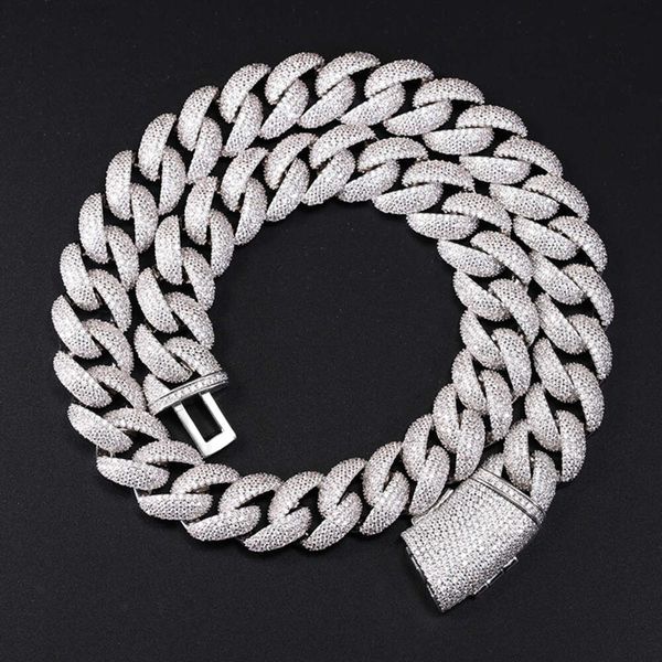 Rapper Necklace 925 Silver with Gra Moissanite Diamond 17mm Wide Iced Out Diamond Cuban Link Chain for Mens
Rapper Necklace 925 Silver with Gra Moissanite Diamond 17mm Wide Iced Out Diamond Cuban Link Chain for Mens