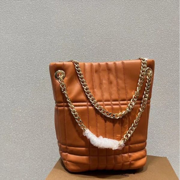 Designer bucket bag top chain shoulder bag women's fashion crossbody bag, Black 
Designer bucket bag top chain shoulder bag women's fashion crossbody bag, Black