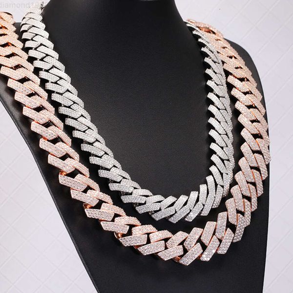 Rts Better Cut Better Moissanite Roind Brilliant 25.5mm Wide 925 Silver Cuban Link Chain for Necklace and Bracelet
Rts Better Cut Better Moissanite Roind Brilliant 25.5mm Wide 925 Silver Cuban Link Chain for Necklace and Bracelet