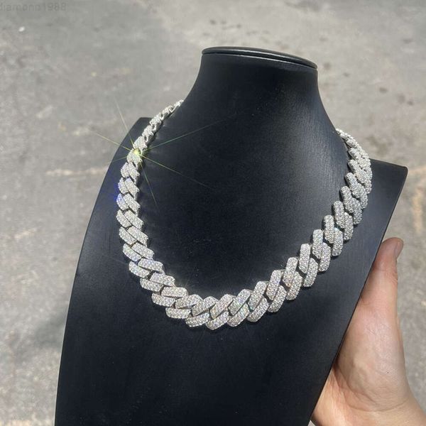 20mm Sterling Silver 925 White Gold Miami Cuban Link Iced Out Lab Diamond Vvs Moissanite Chain
20mm Sterling Silver 925 White Gold Miami Cuban Link Iced Out Lab Diamond Vvs Moissanite Chain