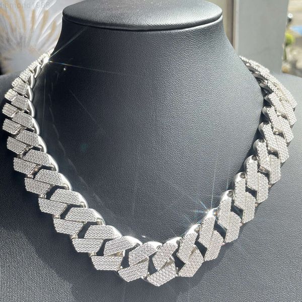 Heavy Weight S925 Silver Material 20 Mm Wide 4 Rows Rapper Necklace with Moissnaite Diamond Cuban Link Chain for Man
Heavy Weight S925 Silver Material 20 Mm Wide 4 Rows Rapper Necklace with Moissnaite Diamond Cuban Link Chain for Man
