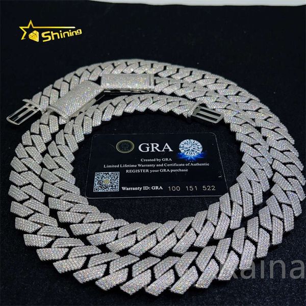 Pass Diamond Tester Vvs Moissanite New Silver Chains Design for Men 20mm Iced Out Cuban Link Chain
Pass Diamond Tester Vvs Moissanite New Silver Chains Design for Men 20mm Iced Out Cuban Link Chain
