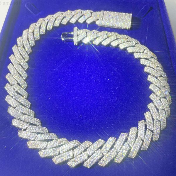 925 Sterling Silver 20mm Wide Vvs Moissanite Plated 14k Gold Cuban Link Chain for Necklace Bracelet
925 Sterling Silver 20mm Wide Vvs Moissanite Plated 14k Gold Cuban Link Chain for Necklace Bracelet