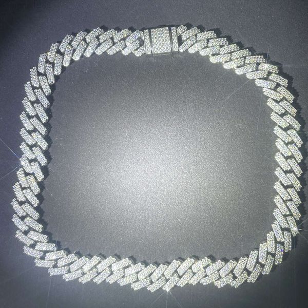 in Stock 925 Silver Necklace 12mm Wide Two Rows Moissanite Diamond Cuban Hip Hop Link Chain for Mans
in Stock 925 Silver Necklace 12mm Wide Two Rows Moissanite Diamond Cuban Hip Hop Link Chain for Mans