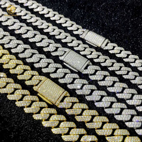 8-20mm Cuban Necklace Custom Hip Hop Jewelry Ice Out Moissanite 925 Sterling Silver Cuban Link Chain for Men
8-20mm Cuban Necklace Custom Hip Hop Jewelry Ice Out Moissanite 925 Sterling Silver Cuban Link Chain for Men