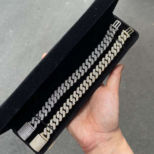 Hip Hop Rapper Jewelry Miami Iced Out 13mm Vvs Moissanite Cuban Bracelet Silver Punk Opp Bag Women's 925 Sterling Silver Fashion
Hip Hop Rapper Jewelry Miami Iced Out 13mm Vvs Moissanite Cuban Bracelet Silver Punk Opp Bag Women's 925 Sterling Silver Fashion