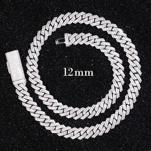 Light S925 Real Moissanite with Gra 12mm 2rows Iced Out Cuban Necklace Chain for Male
Light S925 Real Moissanite with Gra 12mm 2rows Iced Out Cuban Necklace Chain for Male