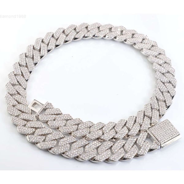 Hot Sale Mans Cuban Chain 3 Rows 15mm 18mm S925 Silver Necklace Ice Out Moissanite Bling Jewelry Cuban Link Chain
Hot Sale Mans Cuban Chain 3 Rows 15mm 18mm S925 Silver Necklace Ice Out Moissanite Bling Jewelry Cuban Link Chain