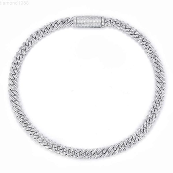 Yu Ying Wholesale Hiphop Jewelry 2rows 8mm Miami Cuban Link Chain Moissanite with 925 Sterling Silver Vvs1-d Cuban Necklaces
Yu Ying Wholesale Hiphop Jewelry 2rows 8mm Miami Cuban Link Chain Moissanite with 925 Sterling Silver Vvs1-d Cuban Necklaces