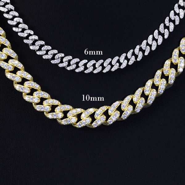 Hot Selling 6mm 10mm Single Row Passed Diamond Test 925 Sterling Silver Hip Hop Vvs Moissanite Diamond Cuban Link Chain
Hot Selling 6mm 10mm Single Row Passed Diamond Test 925 Sterling Silver Hip Hop Vvs Moissanite Diamond Cuban Link Chain