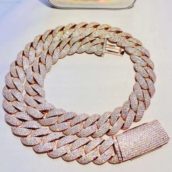 Fine Jewelry Hip Hop Gold Plated 925 Sterling Silver Vvs Moissanite Diamond Iced Out Miami Cuban Link Chain Necklace for Men
Fine Jewelry Hip Hop Gold Plated 925 Sterling Silver Vvs Moissanite Diamond Iced Out Miami Cuban Link Chain Necklace for Men