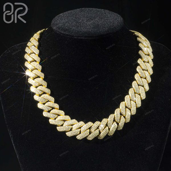 Wholesale Price 18mm Moissanite Cuban Chain Fancy Jewelry Round Brilliant Cut Diamond Gold Plated 925 Silver Cuban Link Necklace
Wholesale Price 18mm Moissanite Cuban Chain Fancy Jewelry Round Brilliant Cut Diamond Gold Plated 925 Silver Cuban Link Necklace