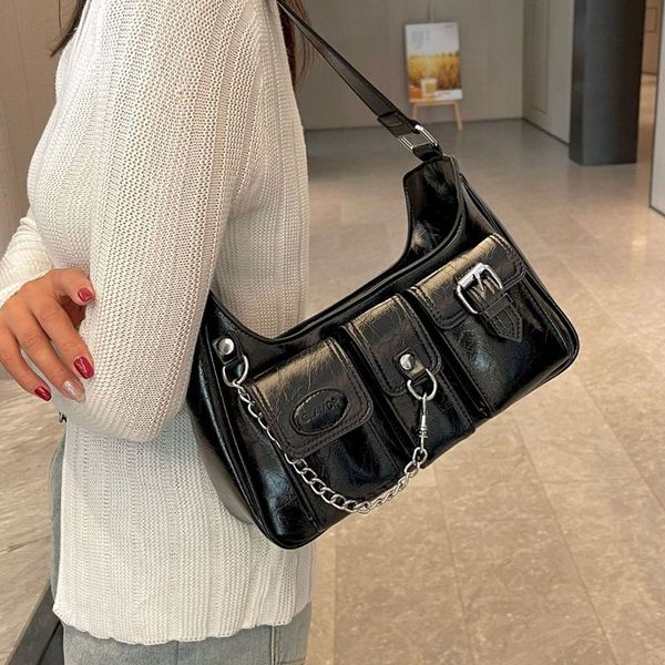 sales shoulder bags large-capacity multifunctional women motorcycle bag punk style black leather handbag niche design pocket chain fashion backpack 8931#
sales shoulder bags large-capacity multifunctional women motorcycle bag punk style black leather handbag niche design pocket chain fashion backpack 8931#