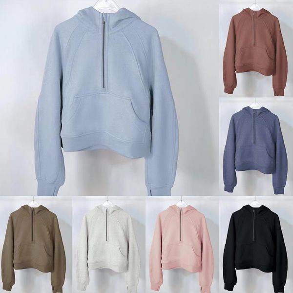 New Thick Scuba womens yoga pink hoodie Plus Velvet Thickening jackets sports half zipper terry fashion Luxury zip up hoodies Loose Hoody Short Style With Fleece
New Thick Scuba womens yoga pink hoodie Plus Velvet Thickening jackets sports half zipper terry fashion Luxury zip up hoodies Loose Hoody Short Style With Fleece