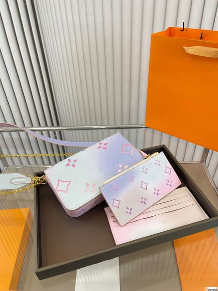 Classic fashion 3pieces set high qulity Designer bag womens handbags Embossing Felicie POCHETTE crossbody fashion handbag shoulder female purse
Classic fashion 3pieces set high qulity Designer bag womens handbags Embossing Felicie POCHETTE crossbody fashion handbag shoulder female purse