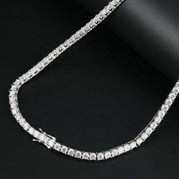 6.5mm Round 24 Inches 925 Sterling Silver 14k 18k Gold Plated Mens Iced Out Hip Hop Bling Tennis Necklace Moissanite Necklace
6.5mm Round 24 Inches 925 Sterling Silver 14k 18k Gold Plated Mens Iced Out Hip Hop Bling Tennis Necklace Moissanite Necklace