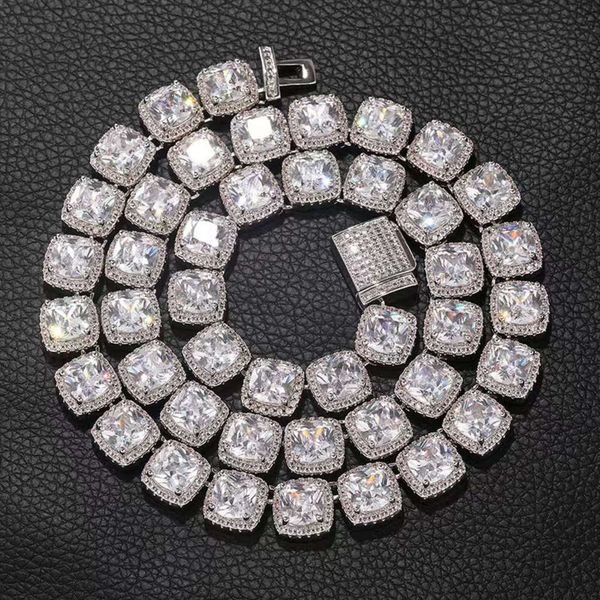 S925 Silver Tennis Chain 8*8 Square Zircon Micro Set Rock Sugar Hip Hop Necklace
S925 Silver Tennis Chain 8*8 Square Zircon Micro Set Rock Sugar Hip Hop Necklace