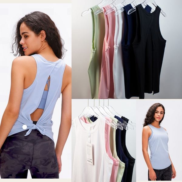 LU-735 Women Yoga Outfit Sports Vest Beauty Back Fitness Loose Vest Sleeveless Open Back Jogging Tops, Black
LU-735 Women Yoga Outfit Sports Vest Beauty Back Fitness Loose Vest Sleeveless Open Back Jogging Tops, Black