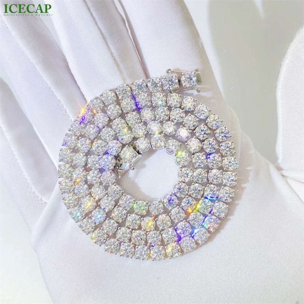 Icecap Fashion Jewelry Wholesale Retail Size 2mm 3mm 4mm 5mm Vvs Lab Diamond Tennis Chain 925 Sterling Silver Tennis Necklaces
Icecap Fashion Jewelry Wholesale Retail Size 2mm 3mm 4mm 5mm Vvs Lab Diamond Tennis Chain 925 Sterling Silver Tennis Necklaces