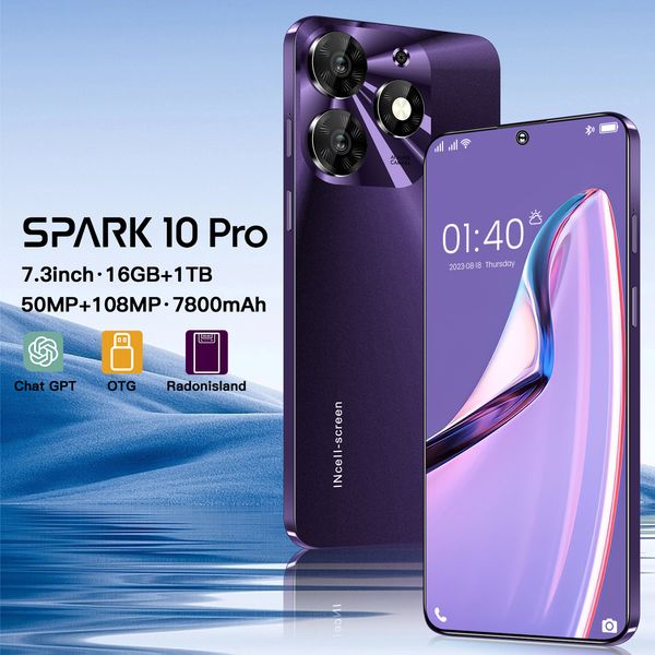 Spark 10 Pro Android 4G smartphone 3GB RAM +1TB ROM side fingerprint AI intelligent unlock
Spark 10 Pro Android 4G smartphone 3GB RAM +1TB ROM side fingerprint AI intelligent unlock