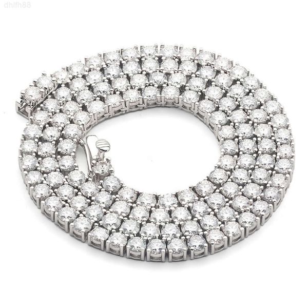 Women Jewelry S925 Silver with Gold Plated Iced Out Chain 3mm 4mm 5mm Vvs Moissanite Diamond Tennis Necklace Chains 
Women Jewelry S925 Silver with Gold Plated Iced Out Chain 3mm 4mm 5mm Vvs Moissanite Diamond Tennis Necklace Chains