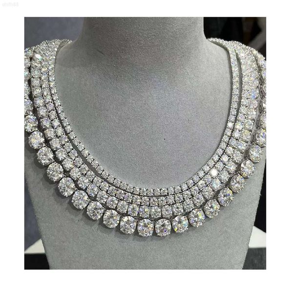 Pretty Hot Sale Vvs Moissanite Diamond Tennis Chain Necklace 925 Silver Jewelry Color Tennis Chain
Pretty Hot Sale Vvs Moissanite Diamond Tennis Chain Necklace 925 Silver Jewelry Color Tennis Chain