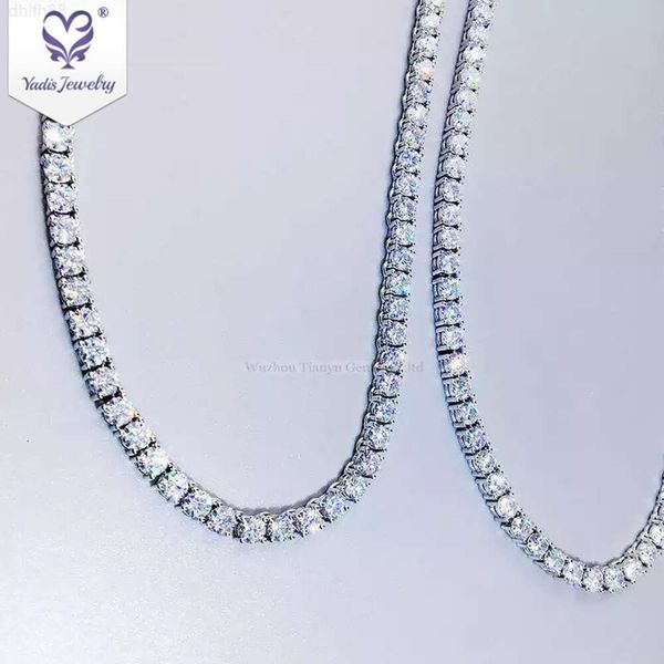 Yadis Custom Hiphop Jewelry 4.5mm Round Cut 14k 18k White Gold Diamond Moissanite Tennis Necklace
Yadis Custom Hiphop Jewelry 4.5mm Round Cut 14k 18k White Gold Diamond Moissanite Tennis Necklace