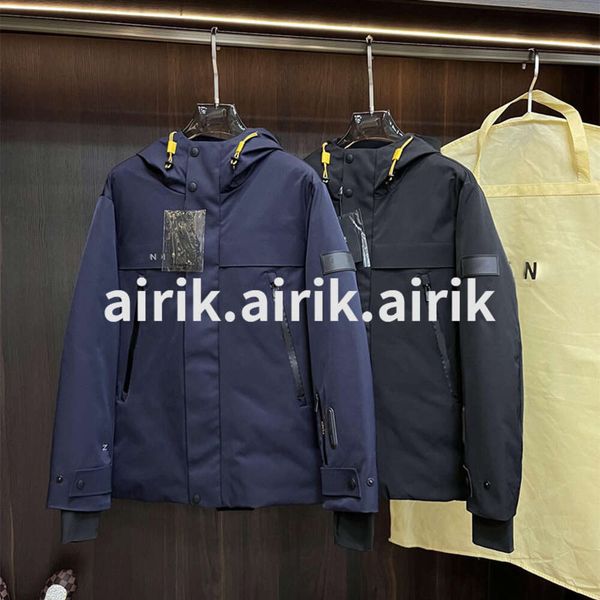 Men's Coat Down Jacket Design Hooded Chest Print With 90% White Duck Down Warm Luxury Brand Outdoor Casual Coat