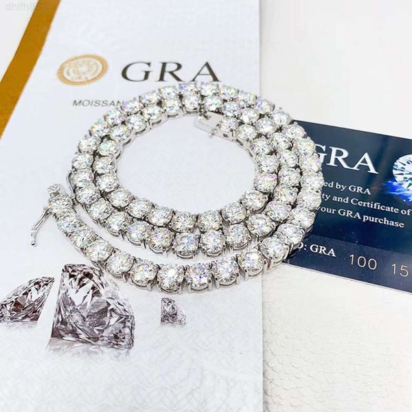 Moissanite Hip Hop Jewelry 6.5mm Tennis Chain 925 Silver Vvs Diamond Tennis Necklace
Moissanite Hip Hop Jewelry 6.5mm Tennis Chain 925 Silver Vvs Diamond Tennis Necklace