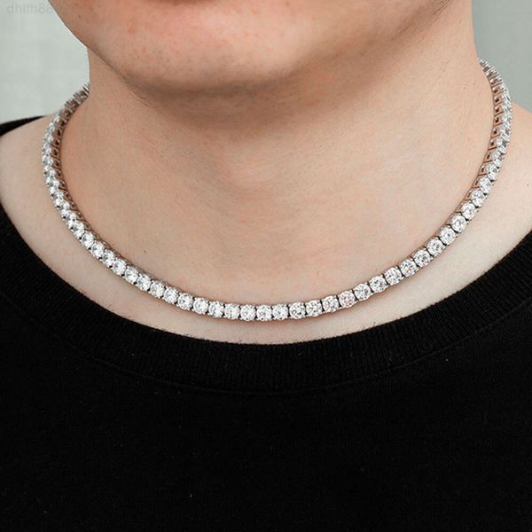 35ct 4mm Pass Diamond Tester Moissanite Necklace Large Stock Hip Hop Jewelry Vvs Moissanite Diamond 925 Silver Tennis Chain Neck
35ct 4mm Pass Diamond Tester Moissanite Necklace Large Stock Hip Hop Jewelry Vvs Moissanite Diamond 925 Silver Tennis Chain Neck