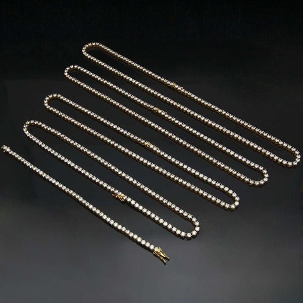 Gold Plated 4mm Moissanite Diamond Claw Setting Tennis Chain Necklace Wedding Gift for Women
Gold Plated 4mm Moissanite Diamond Claw Setting Tennis Chain Necklace Wedding Gift for Women