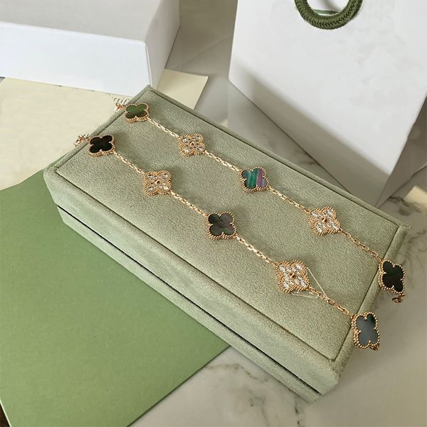 2023 Luxury Brand Clover Bracelet Fashion Five Flower Diamond Vanly Cleefly Bracelet High Quality Agate 18k Gold Designer Bracelet for Women's Jewelry Christmas
2023 Luxury Brand Clover Bracelet Fashion Five Flower Diamond Vanly Cleefly Bracelet High Quality Agate 18k Gold Designer Bracelet for Women's Jewelry Christmas
