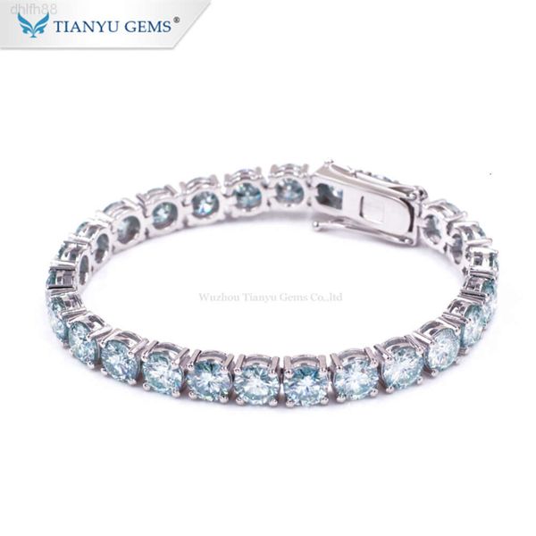 Tianyu Gems Moissanite Diamond 6.5m Chain 14k/18k Silver Plated White Gold Tennis Bracelet
Tianyu Gems Moissanite Diamond 6.5m Chain 14k/18k Silver Plated White Gold Tennis Bracelet