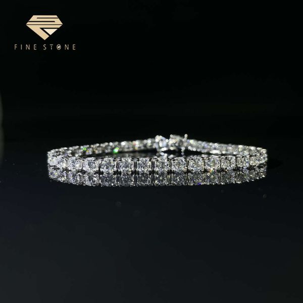 Custom 10k 14k 18k Solid Gold Lab-grown Diamond Tennis Chain Cvd Diamond 3mm 4mm 5mm Real Diamond Chain
