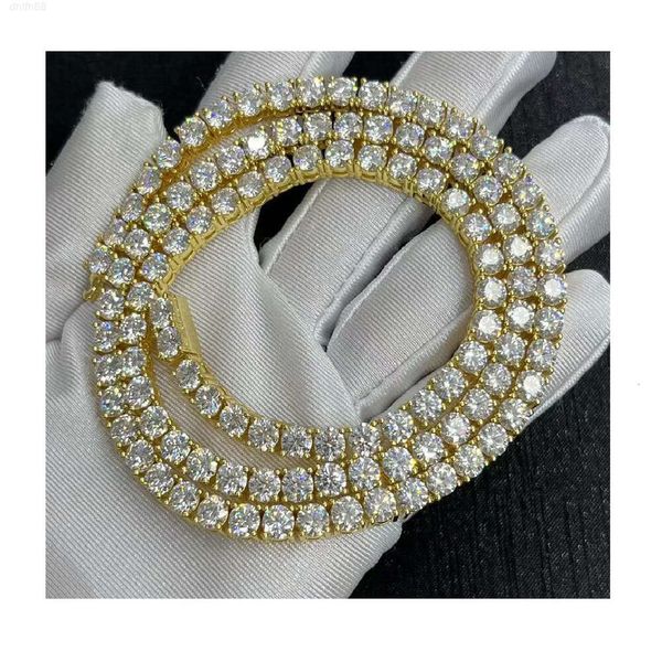 Luxury Real Diamond Tennis Chain Jewelry 5mm 22 Inches Gold Moissanite Tennis Chain Necklace
Luxury Real Diamond Tennis Chain Jewelry 5mm 22 Inches Gold Moissanite Tennis Chain Necklace