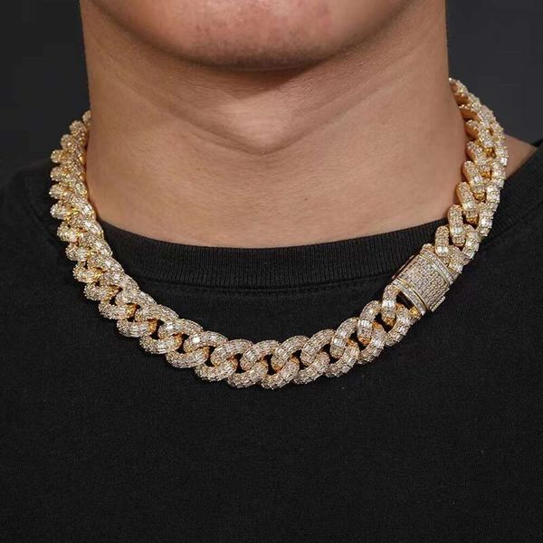 Ice Out Hip Hop Necklace 15Mm Miami Cuban Link Chain Long Chain Vvs Moissanite Cuban Link Bust Down Sier Cuban Necklace
Ice Out Hip Hop Necklace 15Mm Miami Cuban Link Chain Long Chain Vvs Moissanite Cuban Link Bust Down Sier Cuban Necklace