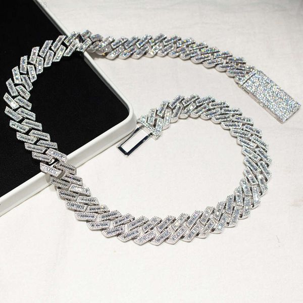 Hip Hop Men Luxury Cuban Chain 20mm Width Baguette Three-row Moissanite Miami Full Iced Out Cuban Link Chain Necklace
Hip Hop Men Luxury Cuban Chain 20mm Width Baguette Three-row Moissanite Miami Full Iced Out Cuban Link Chain Necklace