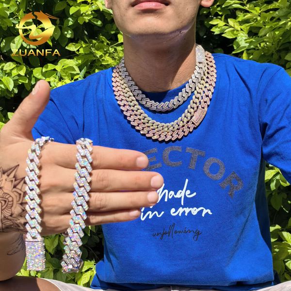 12Mm 15Mm 18Mm Multiple Style Miami Cuban Chain Iced Out Gold Plated Sier Cuban Link Moissanite Hip Pop Jewelry
12Mm 15Mm 18Mm Multiple Style Miami Cuban Chain Iced Out Gold Plated Sier Cuban Link Moissanite Hip Pop Jewelry